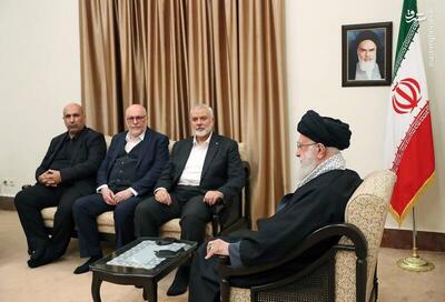 دیدار اسماعیل هنیه رئیس دفتر سیاسی حماس و هیات همراه با رهبر انقلاب