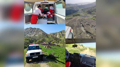 عملیات ویژه برای نجات نوجوان ۱۴ ساله در ارتفاعات روستای لیزن  مهران+ عکس