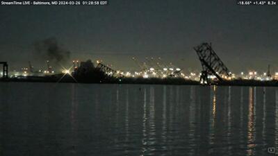 سی‌ان‌ان: برخورد یک کشتی و ریزش پل بالتیمور در آمریکا + تصاویر | خبرگزاری بین المللی شفقنا