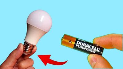 (ویدئو) نحوه تعمیر کردن آسان لامپ LED با باتری قلمی به شیوه برقکار تایوانی