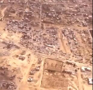 حجم گسترده ویرانی در شهر خان یونس