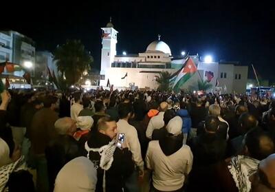 تداوم تظاهرات ضدصهیونیستی در پایتخت اردن علی رغم سرکوب - تسنیم