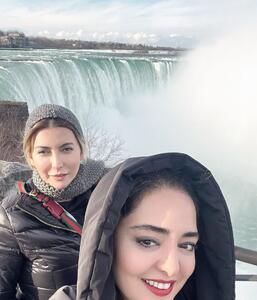 عکس/ خوش گذرانی نرگس محمدی و فریبا نادری در کنار آبشار نیاگارا! | اقتصاد24