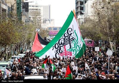 تصاویر: راهپیمایی نمازگزاران مشهدی در حمایت از مردم مظلوم غزه