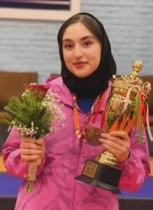 دختر خوزستانی مدال طلای انتخابی تیم ملی تنیس روی میز نوجوانان کشور را به دست آورد