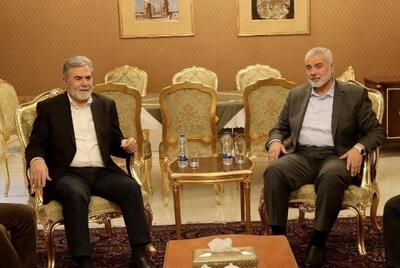 دیدار مقامات ارشد حماس و جهاد اسلامی در تهران