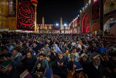 گزارش تصویری(۸): مراسم احیا شب نوزدهم ماه مبارک رمضان در حرم امیرالمومنین علی(ع) | خبرگزاری بین المللی شفقنا