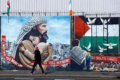 دیوارنگاره‌های حمایت از مردم فلسطین در پایتخت ایرلند + تصاویر | خبرگزاری بین المللی شفقنا