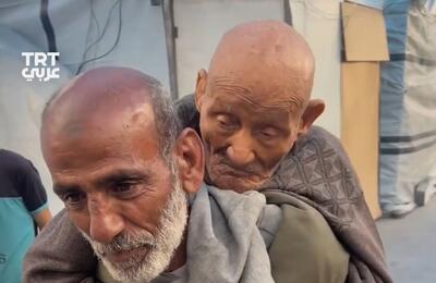 فیلم| این‌ پیرمرد ۵ دهه از اسرائیل بزرگتر است