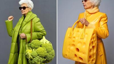هوش مصنوعی و طراحی لباس های عجیب برای مادربزرگ ها(عکس)
