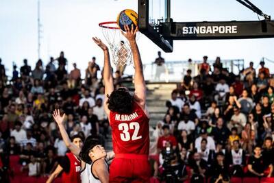 هنرنمایی تیم ملی بسکتبال سه نفره در کاپ آسیا