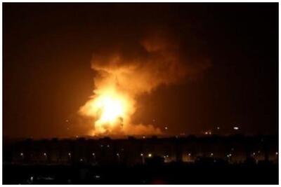 انفجارهای شدید در انبار مهمات نظامی این کشور + فیلم