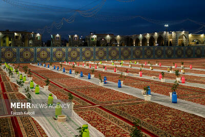 تصاویر: مراسم افطاری طرح ضیافت اکرام رضوی در صحن امام حسن مجتبی(ع)