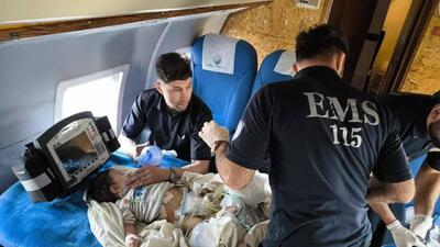 اورژانس هوایی استان تهران، جان کودک ۶ ماهه را نجات داد + تصاویر