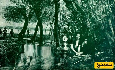 تصاویری از مراسم سیزده بدر مفصل زنان جوان حرمسرای ناصرالدین شاه قاجار در باغ