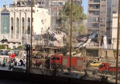 میزان تخریب اقامتگاه سفیر ایران توسط جنگنده‌های اسرائیل/ عکس