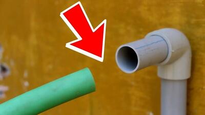 یک ترفند ساده و خلاقانه برای وصل کردن شلنگ و لوله PVC به لوله آب (فیلم)