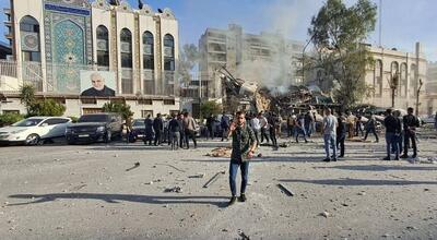 العالم: ساختمان کنسولگری ایران در سوریه تخریب شد