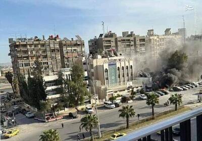اولین تصاویر از حمله رژیم صهیونیستی به منطقه المزه دمشق