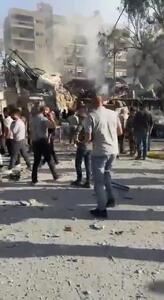 حمله هوایی رژیم صهیونیستی به ساختمان کنسولی سفارت ایران در دمشق + فیلم