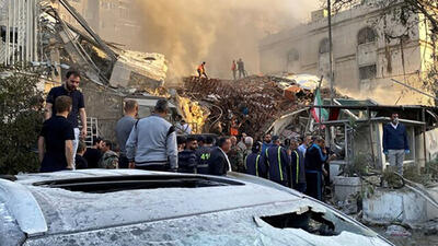 شهادت ۵ تا ۷ نفر در حمله رژیم صهیونیستی به کنسولگری ایران در دمشق + جزییات