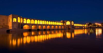 ببینید/ نمایی زیبا از پل خواجو اصفهان