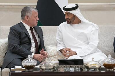 گفت‌وگوی تلفنی پادشاه اردن و رئیس امارات درباره غزه