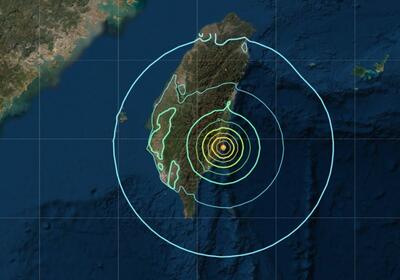 فیلم| پخش زنده تلویزیون تایوان هنگام زلزله