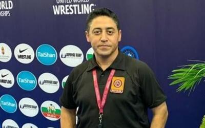 قضاوت داور خوزستانی در رقابت های کشتی قهرمانی آسیا و گزینشی المپیک