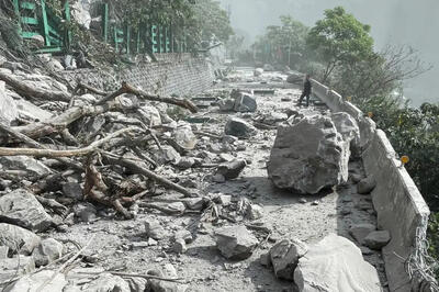 ویرانی عظیم یک جزیره در تایوان | ویدئو