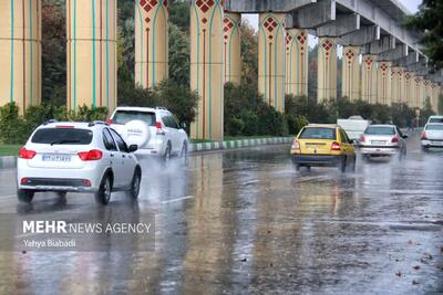 حداقل دمای پایتخت در روز جاری/ رگبار پراکنده باران در ۸ استان
