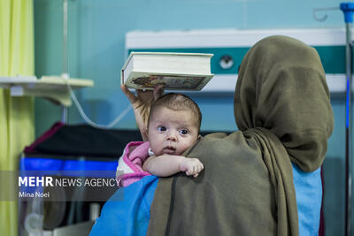 مراسم احیای شب بیست و سوم رمضان در بیمارستان کودکان تبریز
