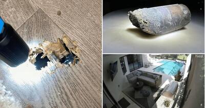 سقوط شی فلزی مرموز بر سقف خانه‌ای در فلوریدای آمریکا