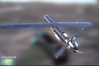 ویدئوی حمله پهپادی مقاومت اسلامی عراق به پایگاه هوایی صهیونیست‌ها