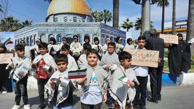 ابراز همدردی متفاوت کودکان آملی با کودکان غزه