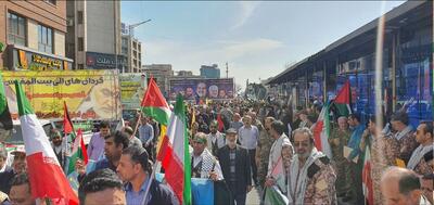 آغاز رسمی راهپیمایی روز قدس در سراسر کشور/ تشییع پیکر شهدای راه قدس در میدان فردوسی