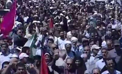 فیلم/ حضور گسترده مردم اهواز در راهپیمایی روز قدس