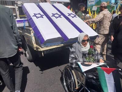 تشییع تابوت اسرائیل در راهپیمایی روز قدس