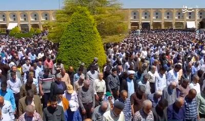 فیلم/ حضور پرشور مردم اصفهان در نماز جمعه روز قدس