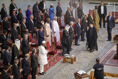 عکس/ دیدار سفرا و کارداران کشورهای اسلامی با رئیس جمهور