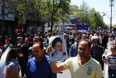 راهپیمایی پرشور روز قدس در دارالعباده