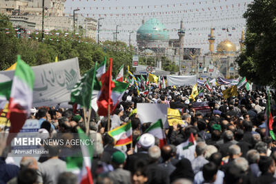 راهپیمایی بزرگداشت روز جهانی قدس در مشهد آغاز شد