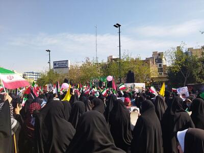 تصاویری از راهپیمایی روز قدس در مشهد