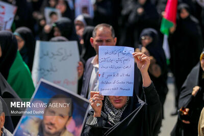 محکومیت جنایات رژیم اسراییل در راهپیمایی مردم سوادکوه