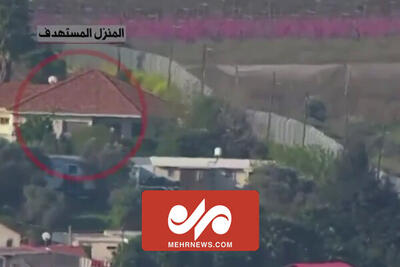 لحظه هدف قراردادن محل تجمع نظامیان صهیونیست در شمال فلسطین اشغالی