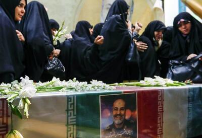 تشییع پیکر هفت شهید مدافع حرم در روز قدس در تهران