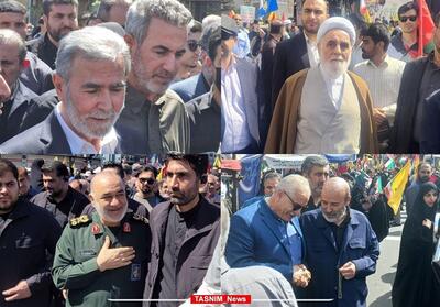 شخصیتهای حاضر در راهپیمایی روز قدس تهران + تصاویر - تسنیم