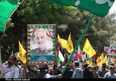 شکوه راهپیمایی روز قدس در کرمان پایتخت مقاومت اسلامی - تسنیم