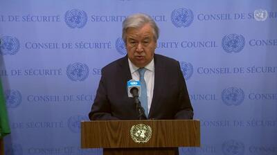 دبیرکل سازمان ملل: درخواست آتش‌بس فوری در غزه را تکرار می‌کنم