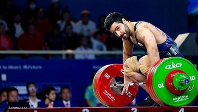 وزنه بردار ایرانی سهمیه المپیک گرفت